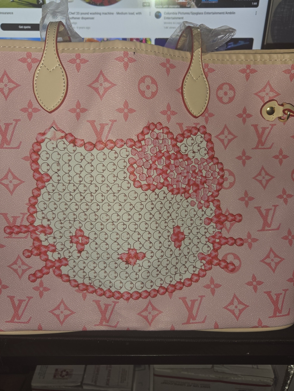 Hello Kitty Pink Monogram Tote